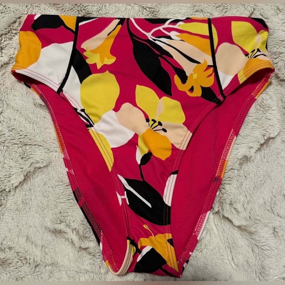 Ted Baker Marthya High Waisted Floral Bikini Bottom Swimwear - Picture 8 of 10